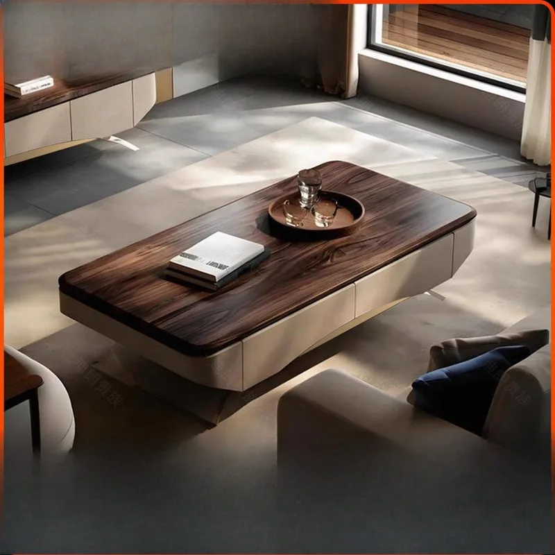 

New Italian light luxury high-end sense, high-end atmospheric TV cabinet combination