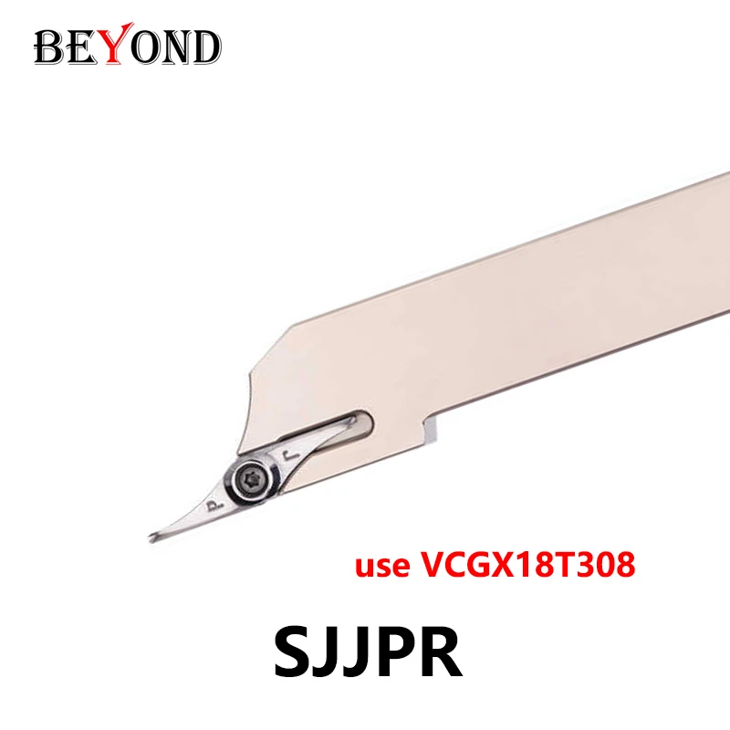 BEYOND SJJPR SJJPR1616K16 Tunring Tool Holder Special for CNC Woodworking Tool Single-edged Use VCGX18T308 Carbide Insert VCGX