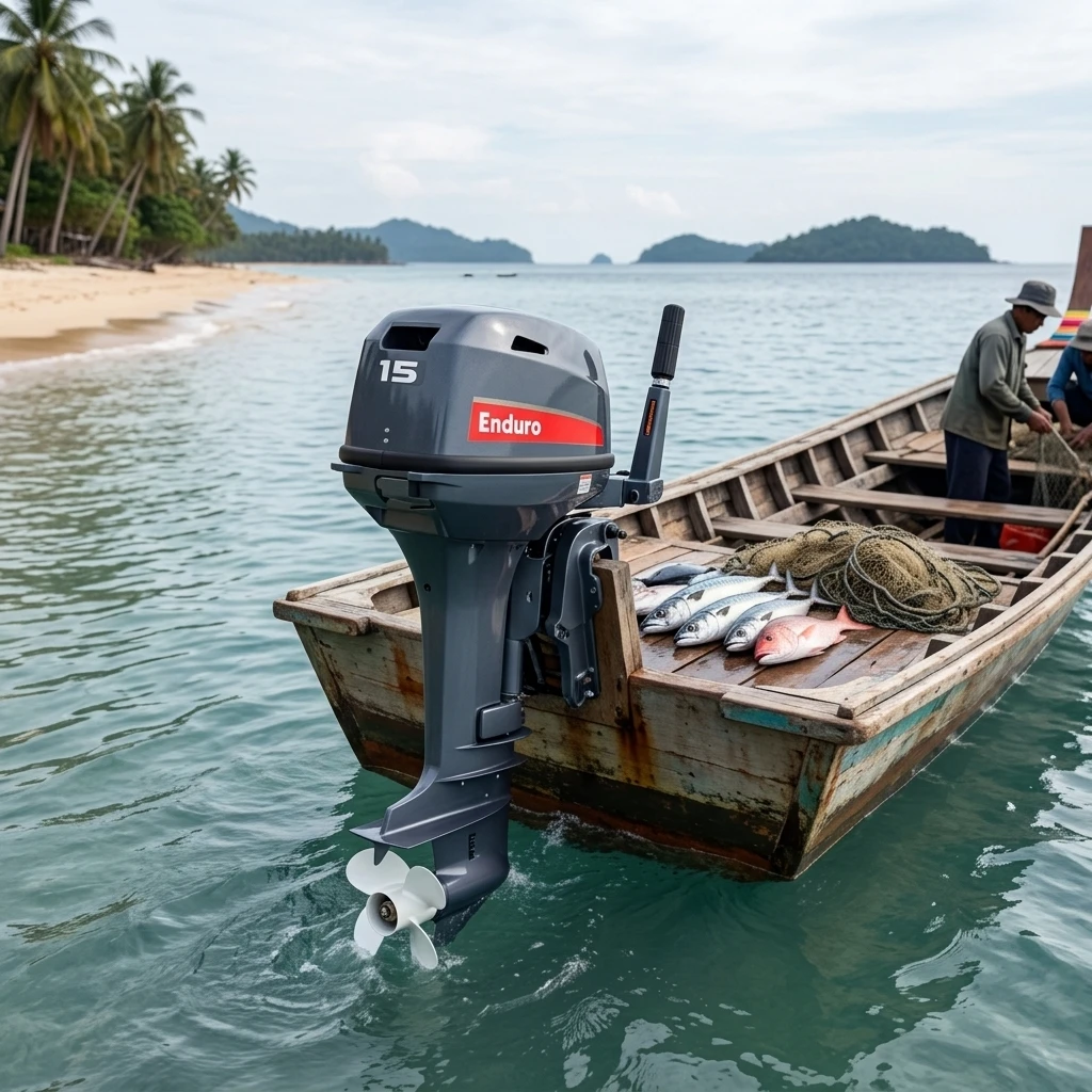 Propulsion System Portable OEM 2 Stroke15HP Marine Aluminum Alloy  Outboard Engine Boat Motor For Fishboats