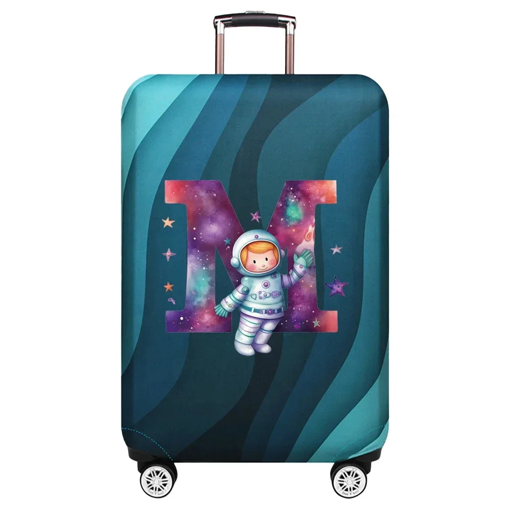 Portable Stretch Fabric Luggage Protective Cover Dust Cover Anti-Scratch Protective Astronaut Letter Series Travel Accessories