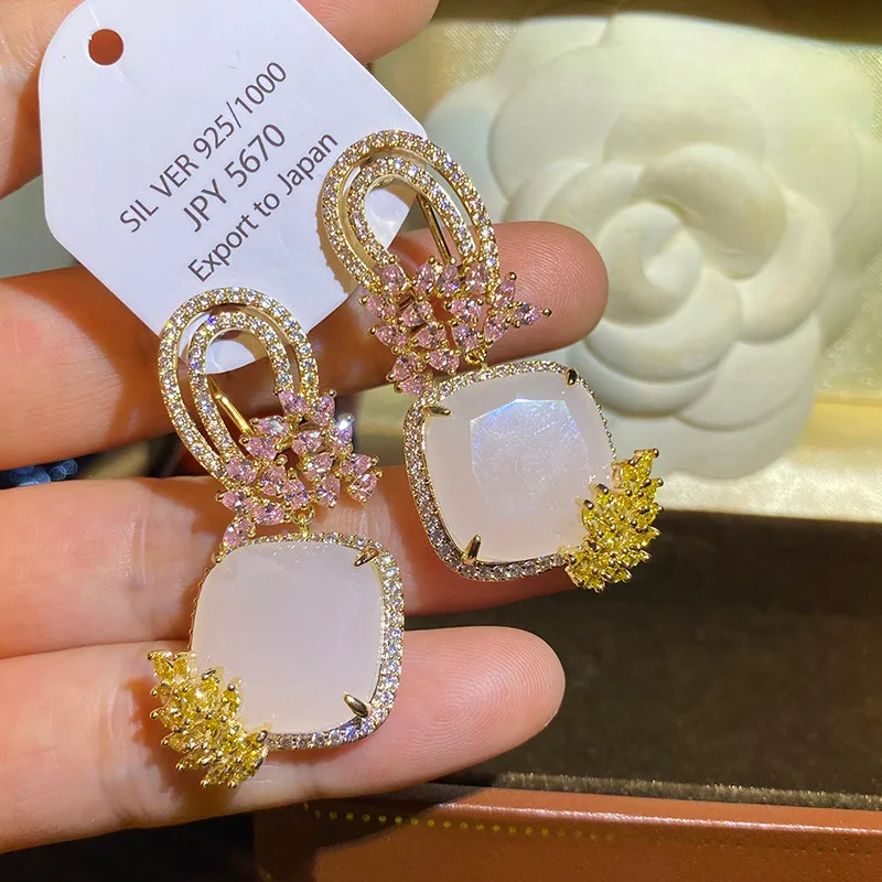 

Tassel New Zircon Fashionable Elegant Light Luxury Earrings