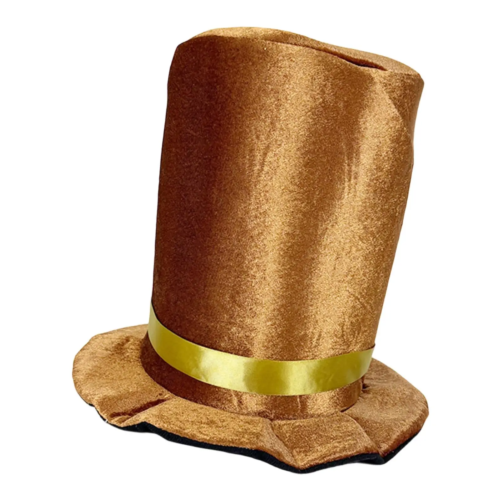 Party Top Hat for Adult Costume Magic Butler Steampunk Ringmaster Velvet Hat Cosplay Accessory Men