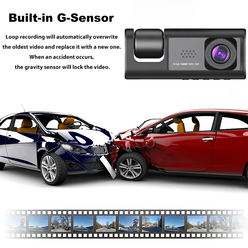 Vehicle Recorder Car Dash Cam WiFi Triple Lens 3 Channel Front Rear View Night Vision Loop Recording Car DVR Camera G-Sensor - view 5