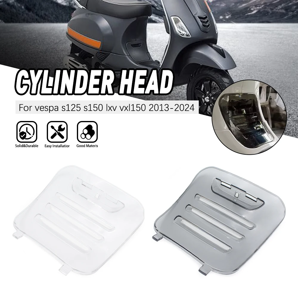 Motorcycle ABS Cylinder Head Cooling Cover Protector Shield For VESPA S125 S150 LXV VXL150 2013-2016 2017-2024 Accessories