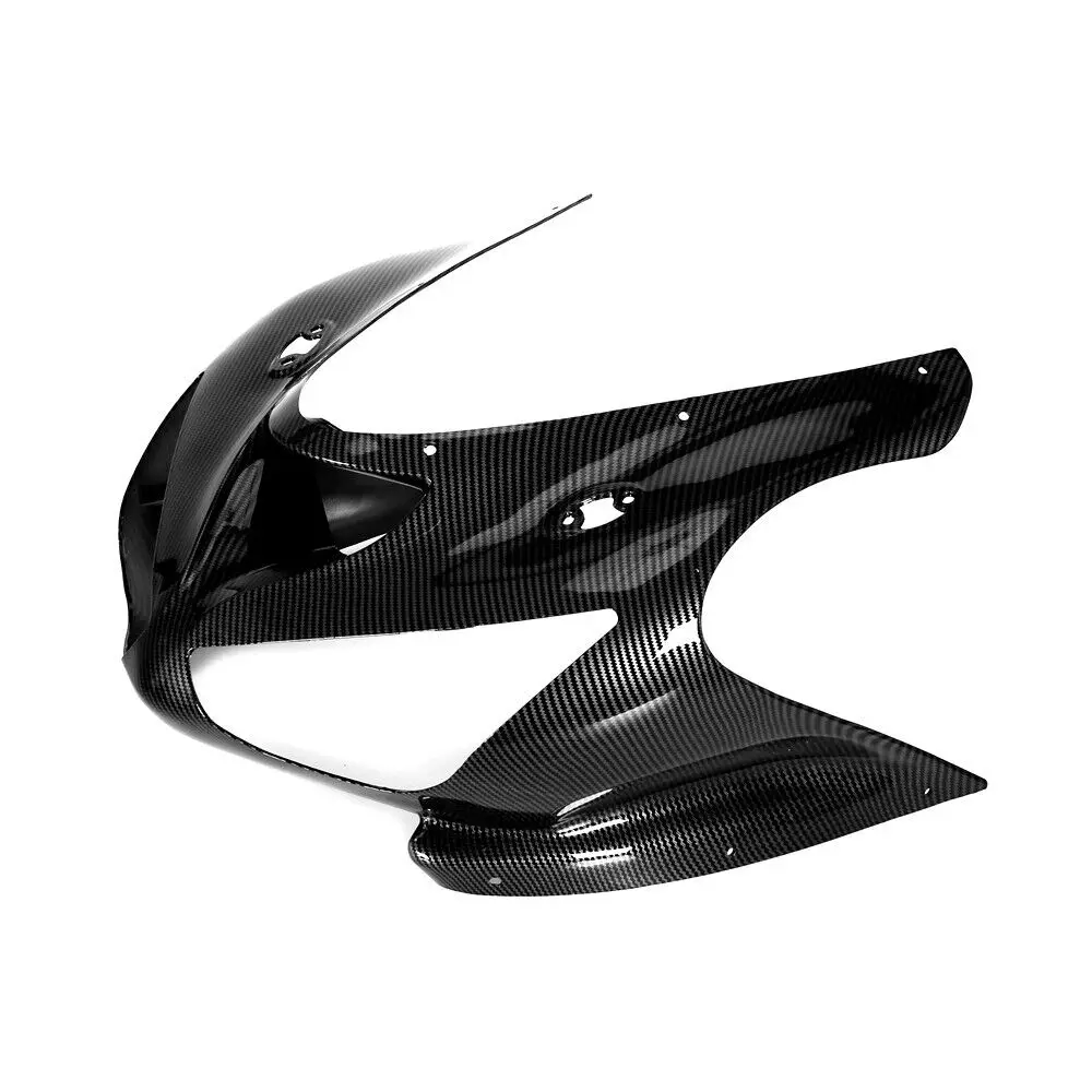 For KAWASAKI NINJA ZX6R 2005 2006 Front Nose Headlight Cover Fairing ZX-6R Modified Panel Accessories ABS Carbon Fiber