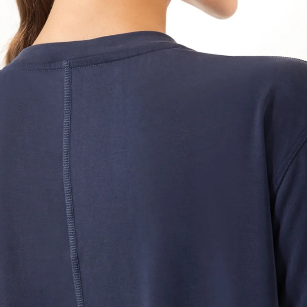 

Loose Fit Yoga Sports Tops T-shirts Breathable Exercise Crop Top Short-Sleeved Comfortable Fitness Clothes Female/Women