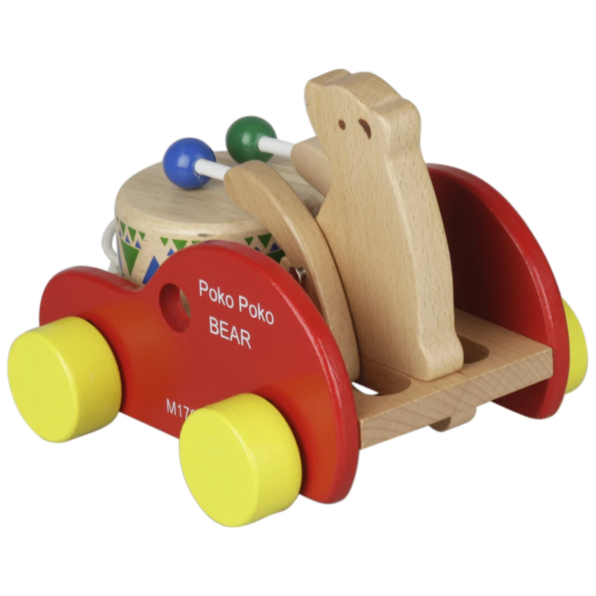 Drum Beating Bear Car bear beating drum car pull car cub bear drum bear toy car