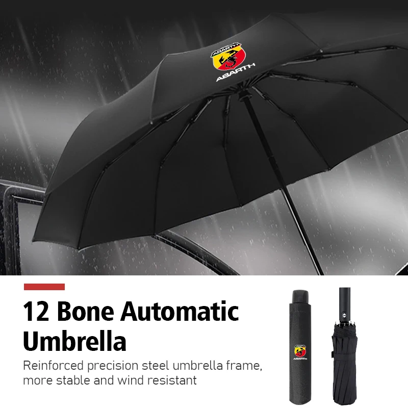 

For Abarth 12 Bone Car Folding Sunshade UV Protection Automatic Umbrella UNO Astra Bravo Panda Linea Freemont Strada Doblo