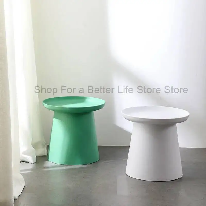 

JOYLIVE Coffee Table Plastic Simple Small Round Table Modern Coffee Tables Sofa Side Low Table Outdoor Tea Table Combination