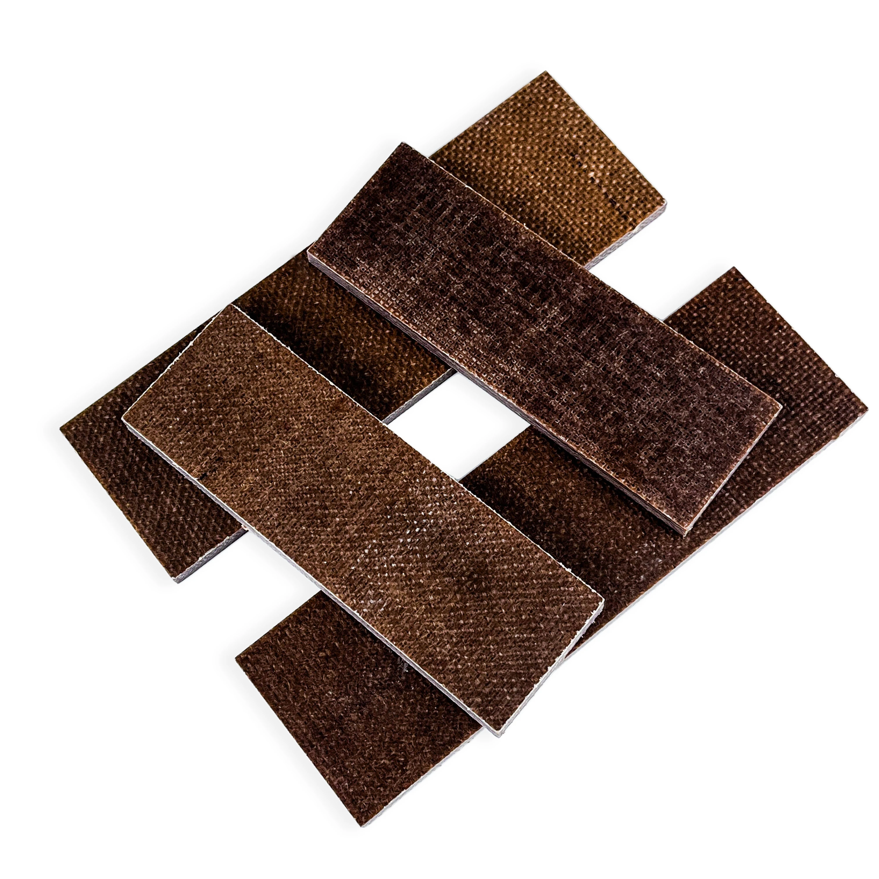 2 Piece Micarta Plate Material for DIY Knife Handle Patch Handle Scale DIY Making Material Board Plate Outdoor Knife Accessory