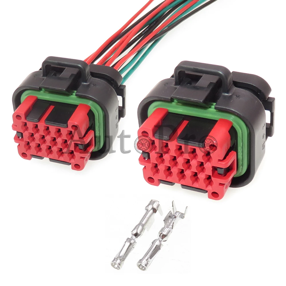 1 Set 14 Hole 770520-1 776273-1 AC Assembly Automobile Waterproof Socket ECU Plug Car Modification Plastic Housing Connector