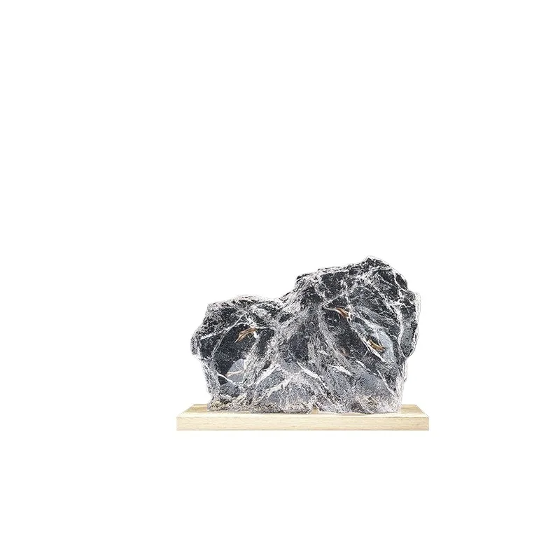 Double-sided new textured mountain-shaped sculpture artwork imported transparent resin ornament hotel model room soft decoration