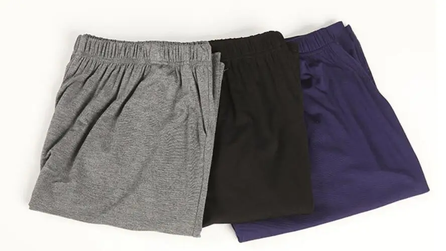 plus size big 9XL 10XL 11XL men Shorts Modal cotton summer soft Comfortable navy blue Elastic waist loose shorts thin Breathable