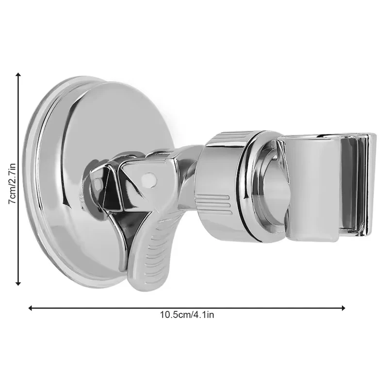 Universal manual strong suction cup shower bracket, manual adjustable bathroom shower head, nail free fixed rack, shower head image 6