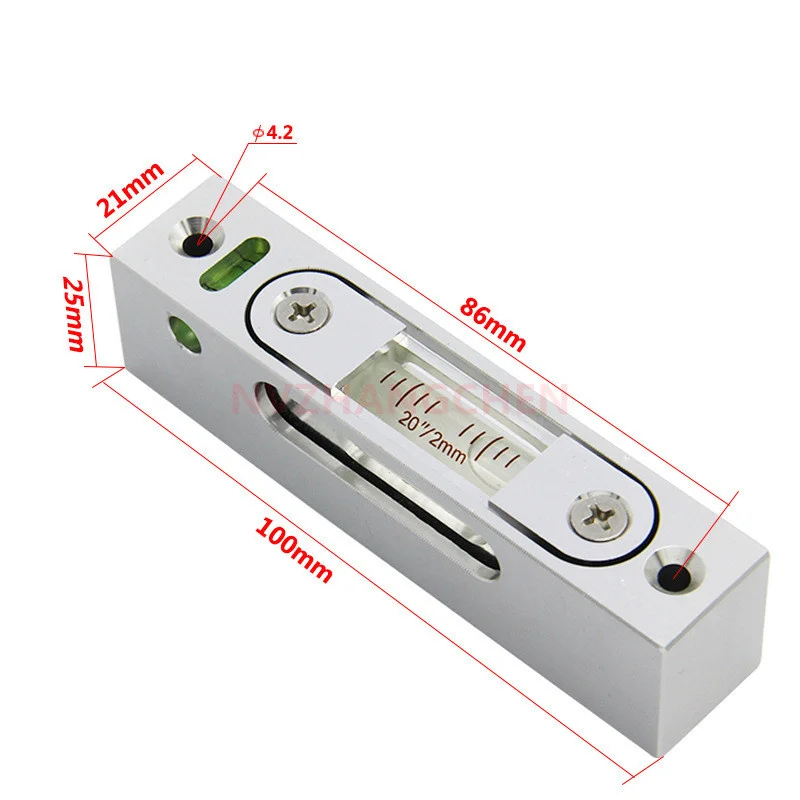 High Precision Magnetic Strip Spirit Level Bubble Three Windows To Observe Horizontal Bubble Frame Level Horizontal Bubble Rule