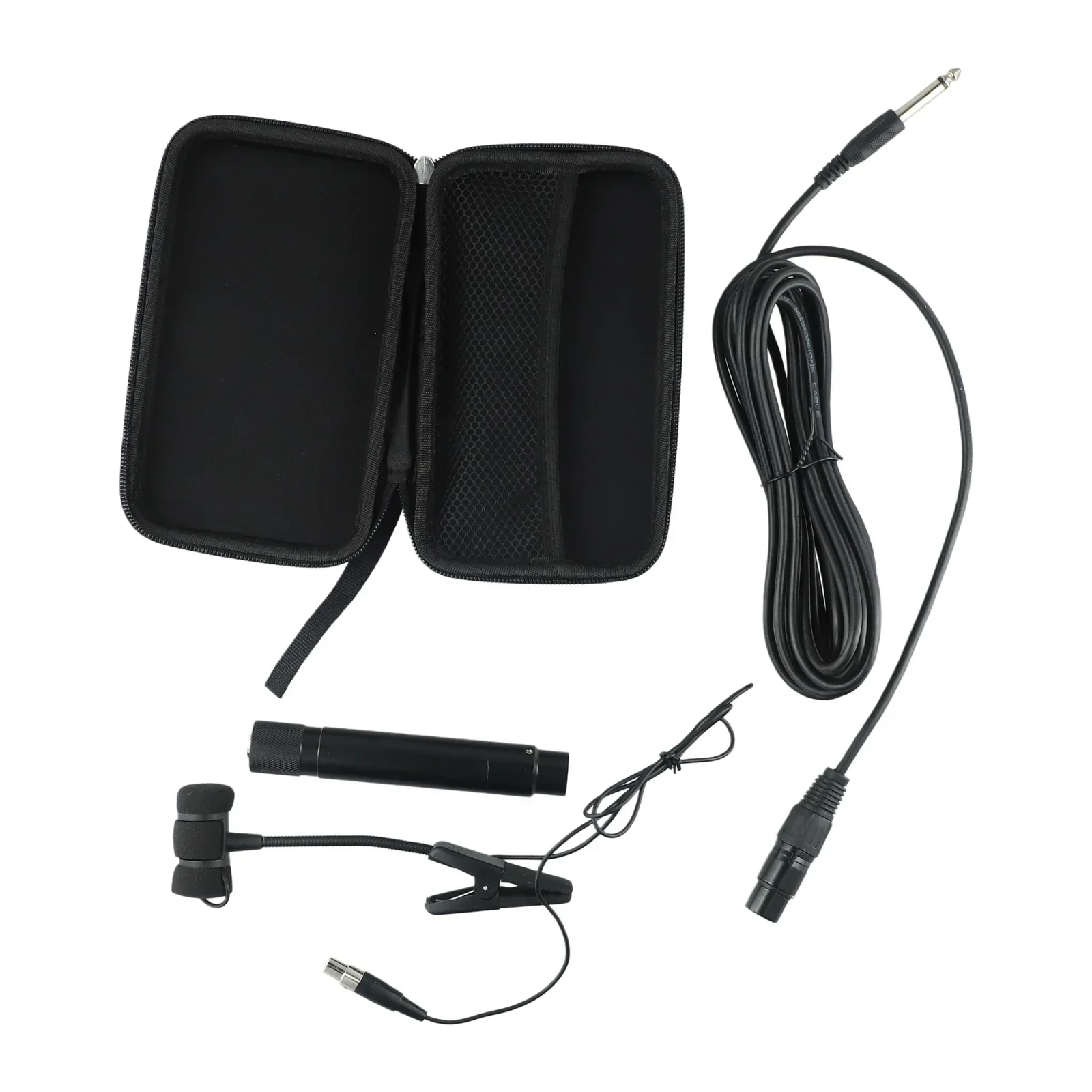 1set Sax Microph Bag Power Supply Group Omni-directional Pickup For Saxoph Violin Electric Guitar For Live Performances