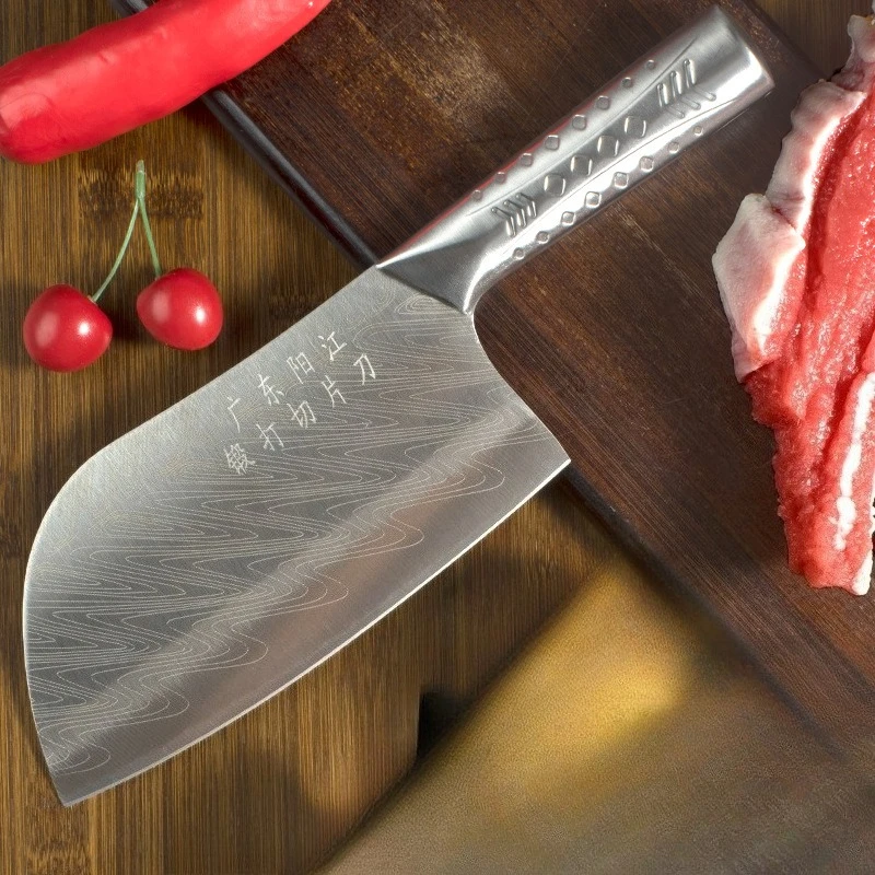 New Arrival Chinese Kitchen Knife Set 5Cr15mov Stainless Steel Cleaver Sets Hotel Restaurant Kitchen Tools Durable Sharp Blade