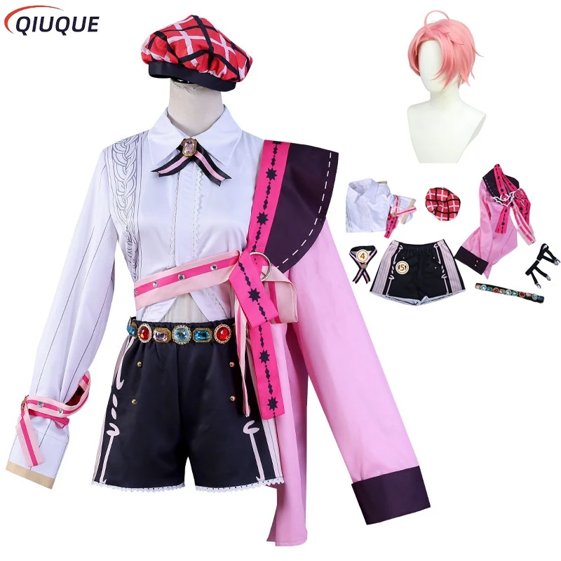 Perruque de Costume de Cosplay Aster de carnaval de jeu Nu, Costume de fête de carnaval d'halloween, uniformes pour femmes, tenues de jeu de rôle de bande dessinée