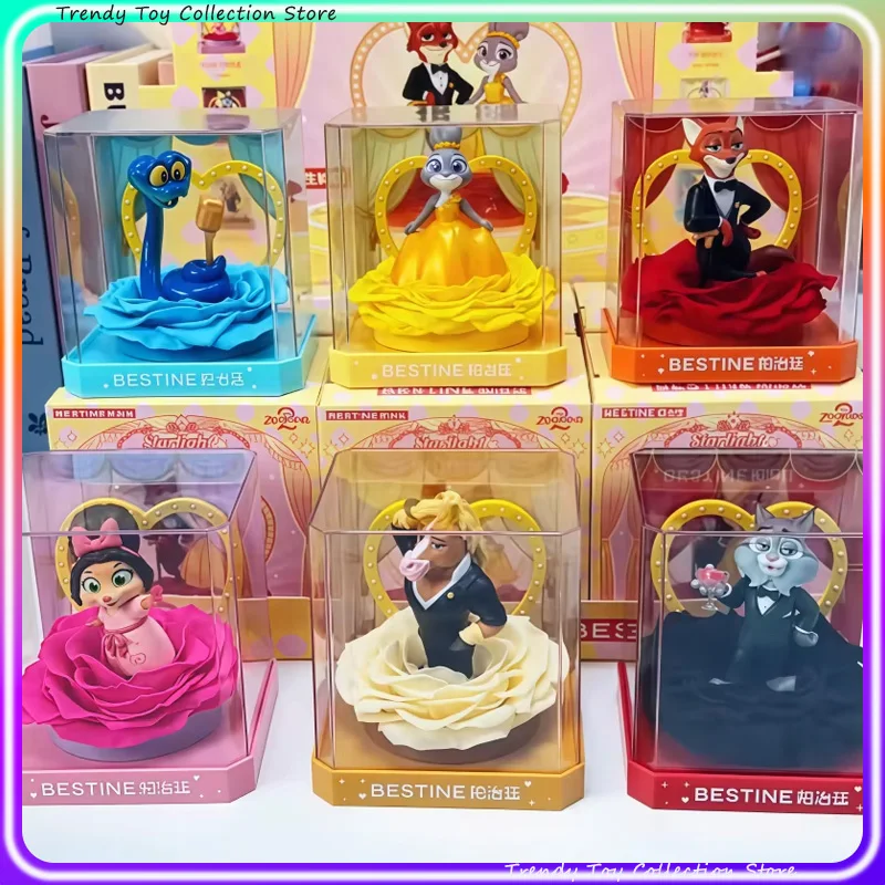 

New Zootopia Star Theater Eternal Flower Series Blind Box Desktop Collection Decoration Model Toy Girls Valentine'S Day Gift