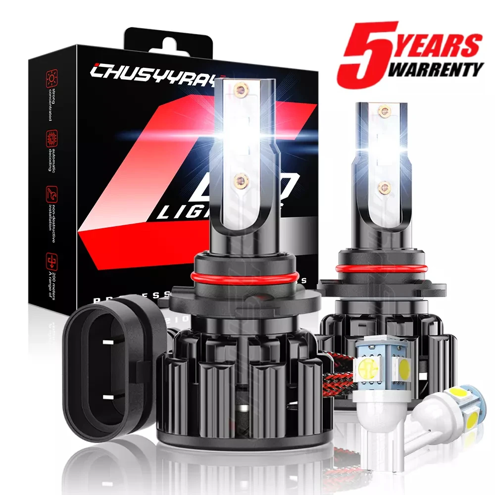 

2x 9012 HIR2 LED Headlight Bulb For Toyota Auris E18 2015-18 1:1 Same Size 6000K 100000LM Hi/Lo Beam Bulbs Bonus 2pcs T10 Bulbs