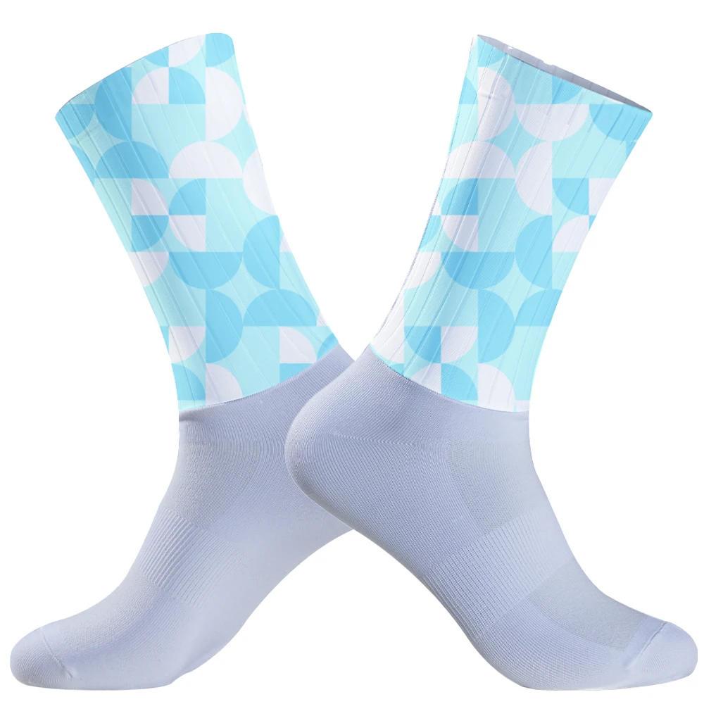 Chaussettes de sport à compression pour homme, accessoire pour vélo, cyclisme, course en plein air