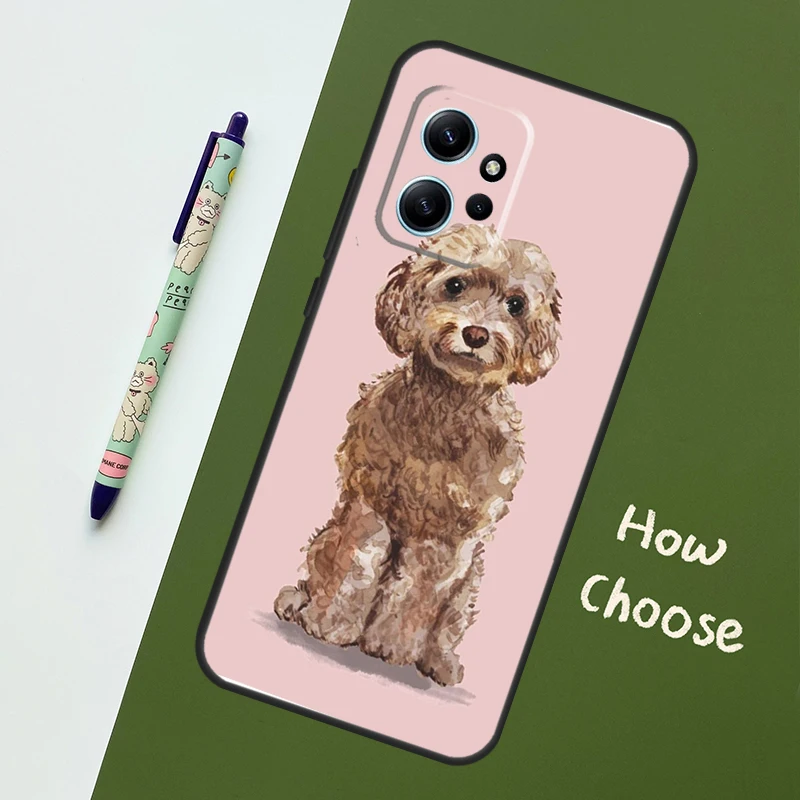 Cute Cockapoo Dog Case For Xiaomi Redmi Note 9 10 11 12 Pro Note 12S 9S 10S 11S Cover For Redmi 12 9C 10C 12C