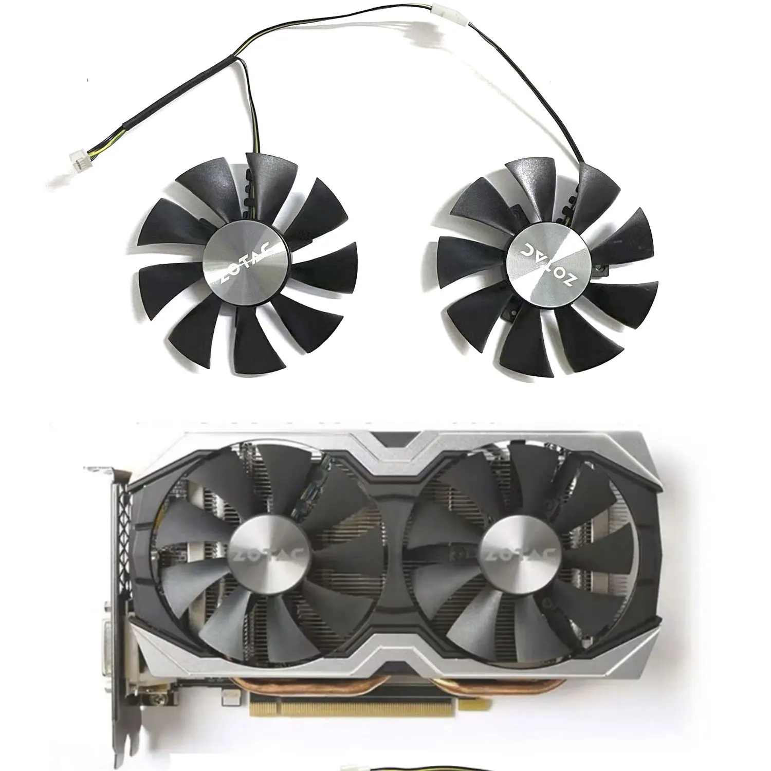 For ZOTAC GTX 1060 AMP GTX1070 1070 MINI graphics card cooling fan 85MM GA91S2H GFY09010E12SPA GTX1060 1070 GPU FAN