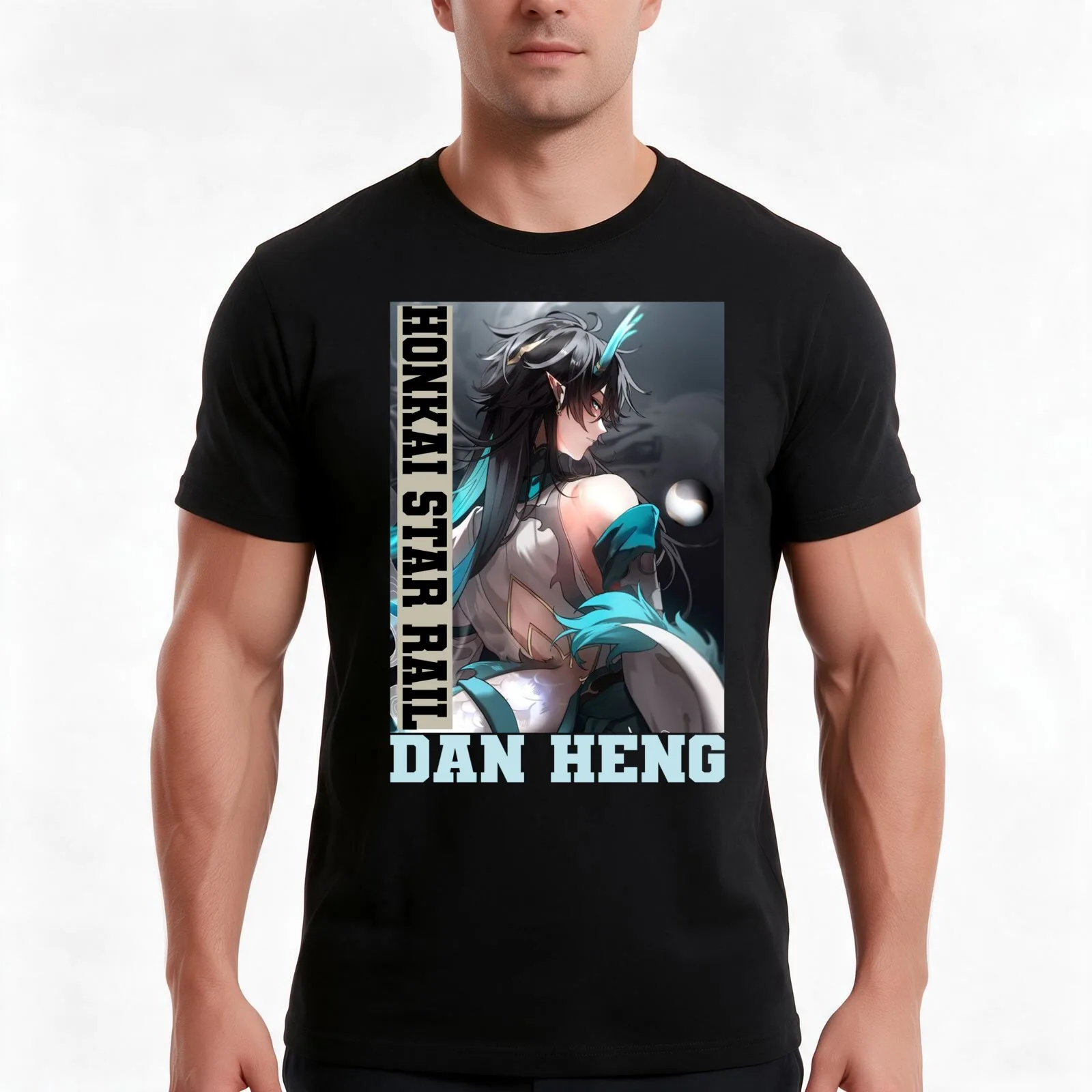 Dan Heng Honkai Star Rail T-Shirt Summer Casual Cotton Tee Oversized Streetwear Tops Vintage Graphic Print Unisex Men Women