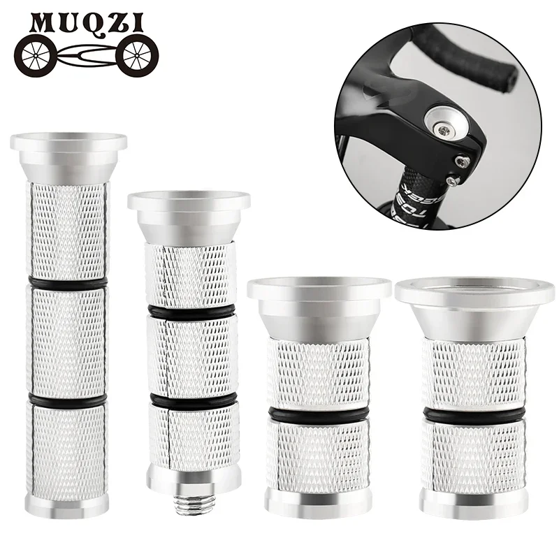 MUQZI Bike Fork Extender Plug 28.6mm 31.8mm Carbon Fiber Aluminium Alloy Fork Steerer Adapter For MTB Road BMX Bicycle Expander