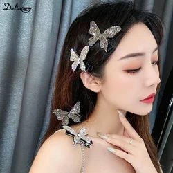 New Butterfly Hair Side Clip Sweet Girls Bangs Barrettes Women Hairdressing Styling Clip Super Fairy Edge Clip Hairpin