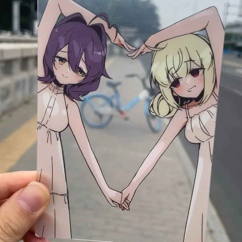 I Admire Magical Girls Аниме Группа Фотокарта Акриловая Фотокарта Дети Друзья Подарок для фанатов Коллекция Орнамент Косплей