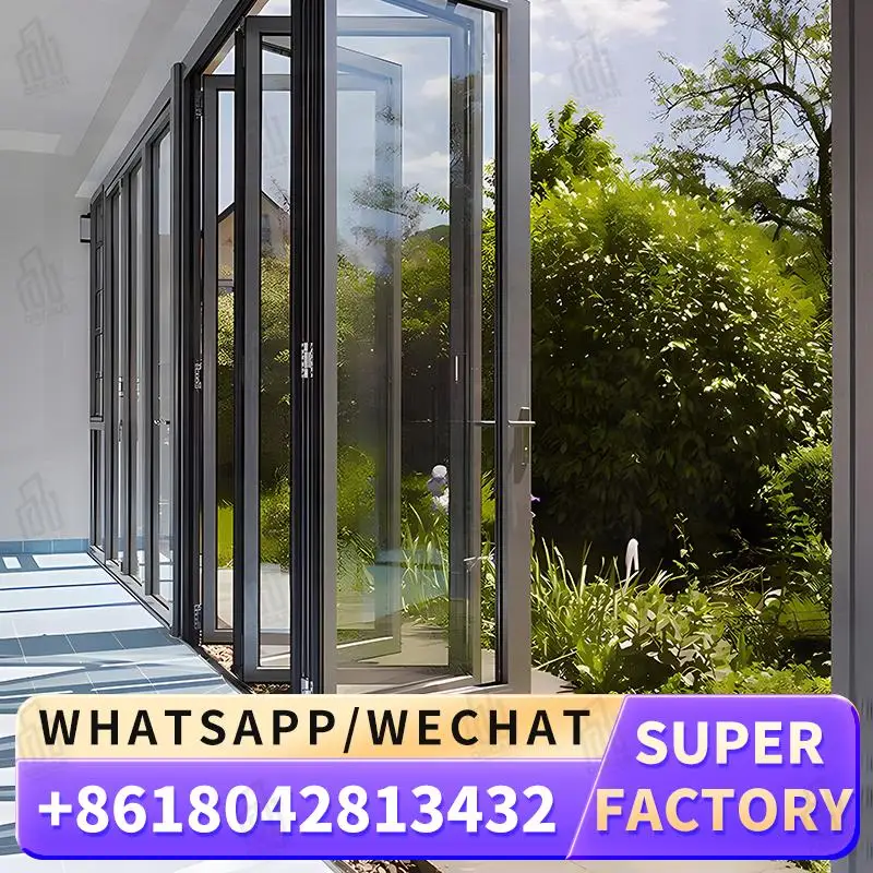 

Customizable Factory Made Multi Function Windows Foldable Door for European Commercial Spaces Innovative