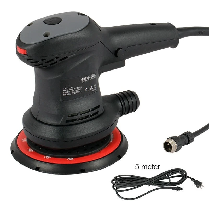 Plug Powered Brush Electric Random Orbital Sander Machine 220V 6in Variable Speed