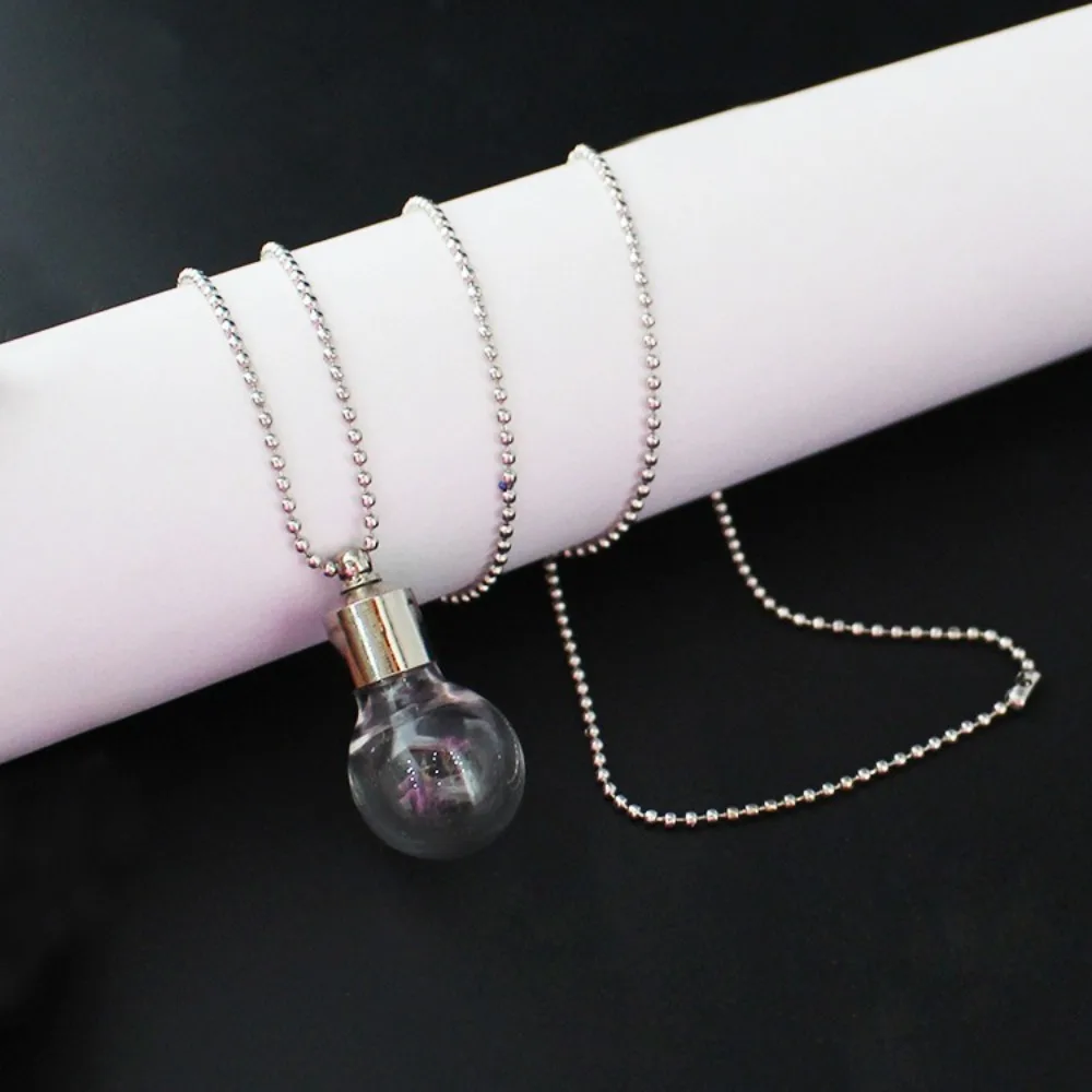 New Fillable Wishing Jars With Ball Chain Urn Jewelry Bottle Pendant Ashes Fillable Vial