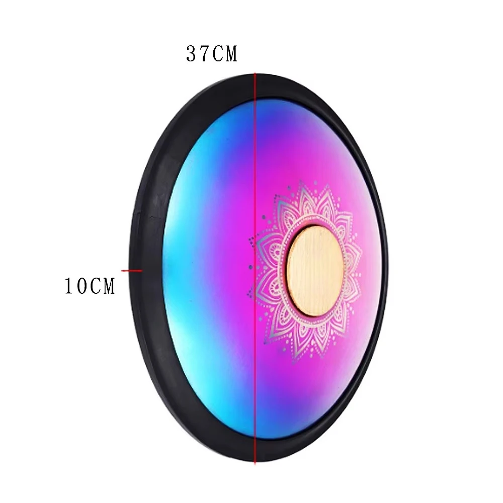 Professional Carbon Steel Handpan Tongue Drum A/C/D/E/F/G/A/C/D Scale Multicolored Musical Instrument