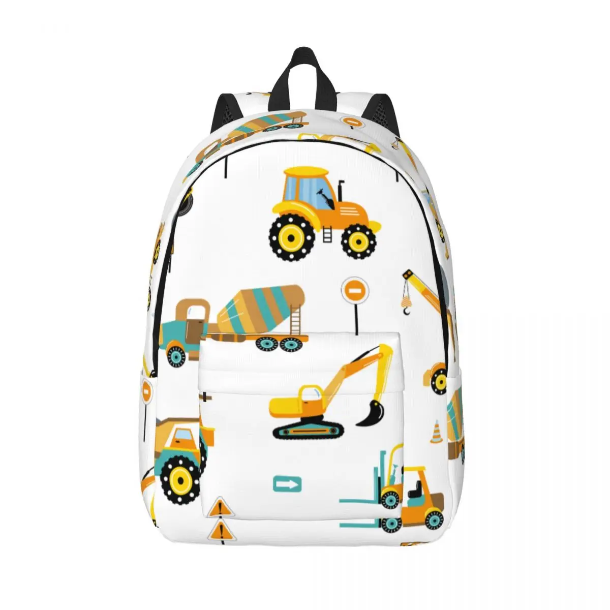 

Laptop Backpack Unique Construction Tractors School Bag Durable Student Backpack Boy Girl Travel Bag