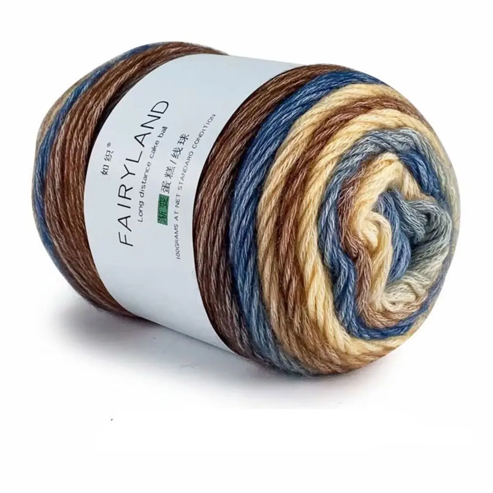 

Новая ручная тканая шляпа, шарф, свитер, крашение, необычная смесь пряжи, радужная шерстяная пряжа, пряжа для вязания крючком, пряжа для торта