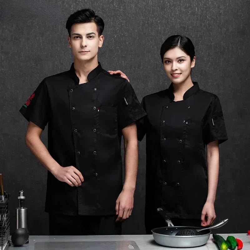 pizza-chef-uniform-restaurant-food-service-work-wear-short-sleeve-chef-overalls-catering-hotel-kitchen-jacket-pastry-cook-coat