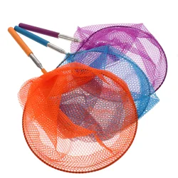 3 Pcs Butterfly Net Bag Catching Kids Nets Telescopic Fishing Extendable Retractable Handle with Alloy Plastic