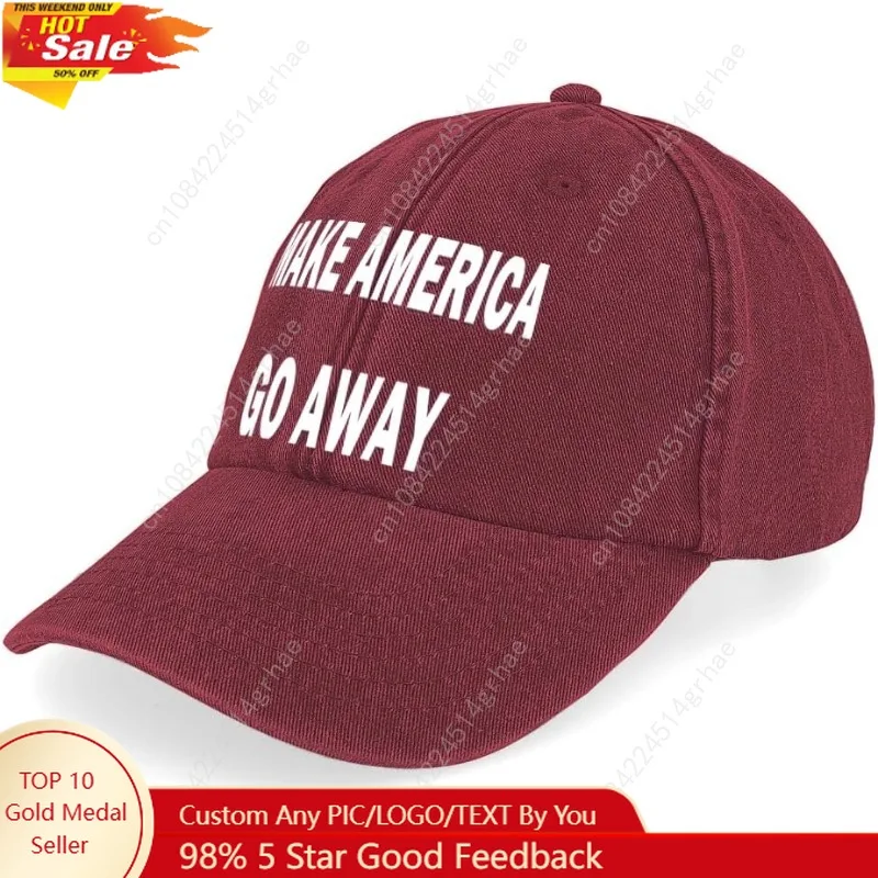 

Nacilerto Make America Go Away Hat Baseball Cap Adjustable Hats for Men Women.