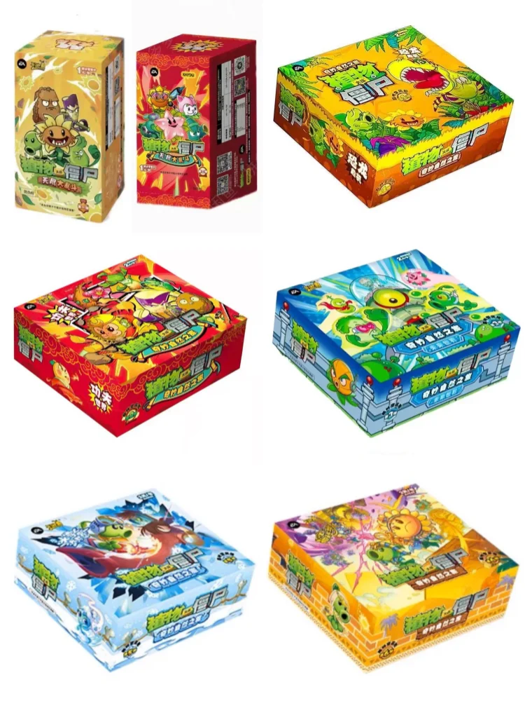 Tarjeta auténtica KAYOU Plants vs. Zombies, Super Time Adventure, dinosaurio, crisis, GP, juego periférico, tarjetas de colección de juguetes