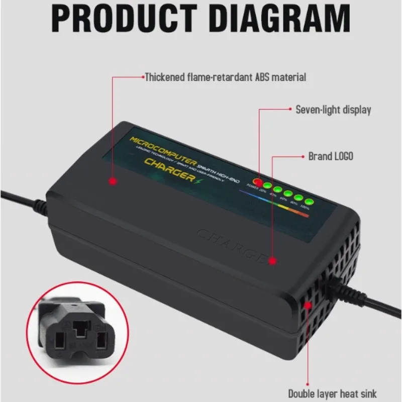 72 فولت 20AH الذكية HD LED عرض هلام المياه الجافة الرصاص الحمضية شاحن بطارية للدراجات النارية E-الدراجة سكوتر 110 فولت-220 فولت الاتحاد الأوروبي الاتحاد الأفريقي المملكة المتحدة الولايات المتحدة التوصيل