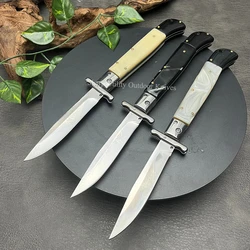 Russian Finka NKVD Tactical Folding Knives 440C Blade Survival EDC Multitools Portable Utility Camping Hunting Rescue Knife