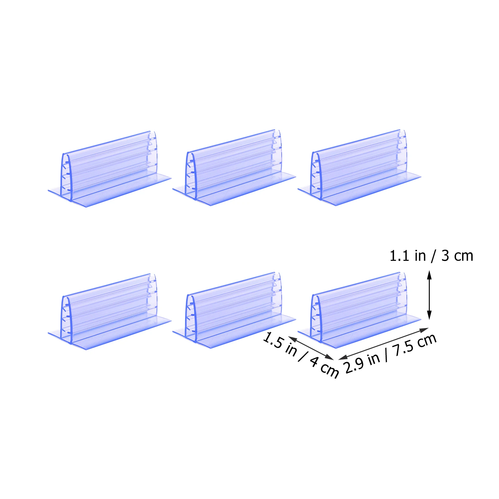 10 stücke Einzelhandel Werbung Display Rack Preis Panels Halter Hustenschutz Halterung PVC Leichte Acryl Panels Rack Für