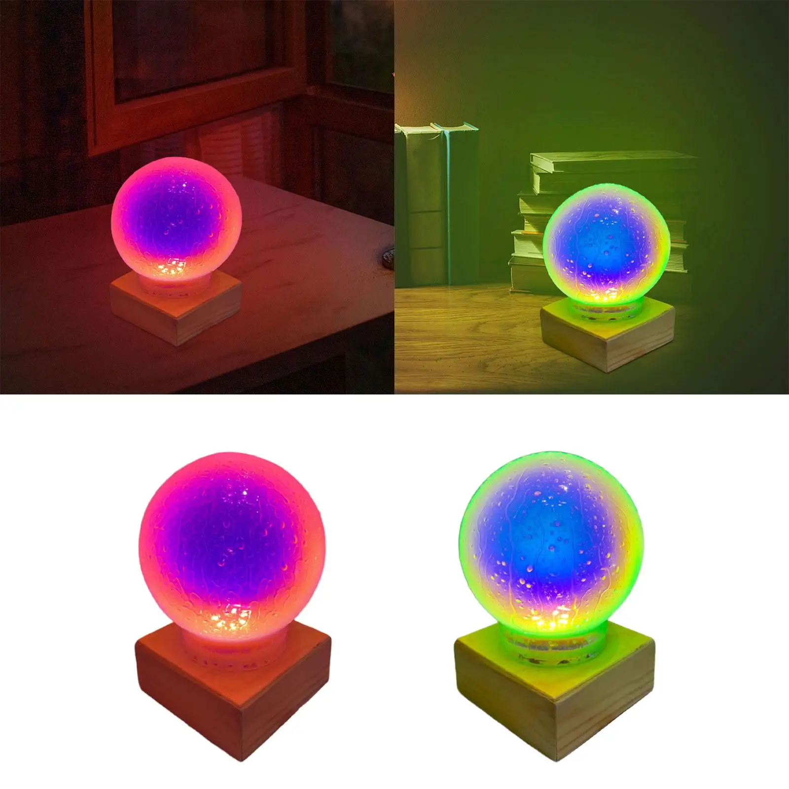 Moon Lamp Bedside Table Lamp with Stand Atmosphere Lamp Desk Lights Night Light