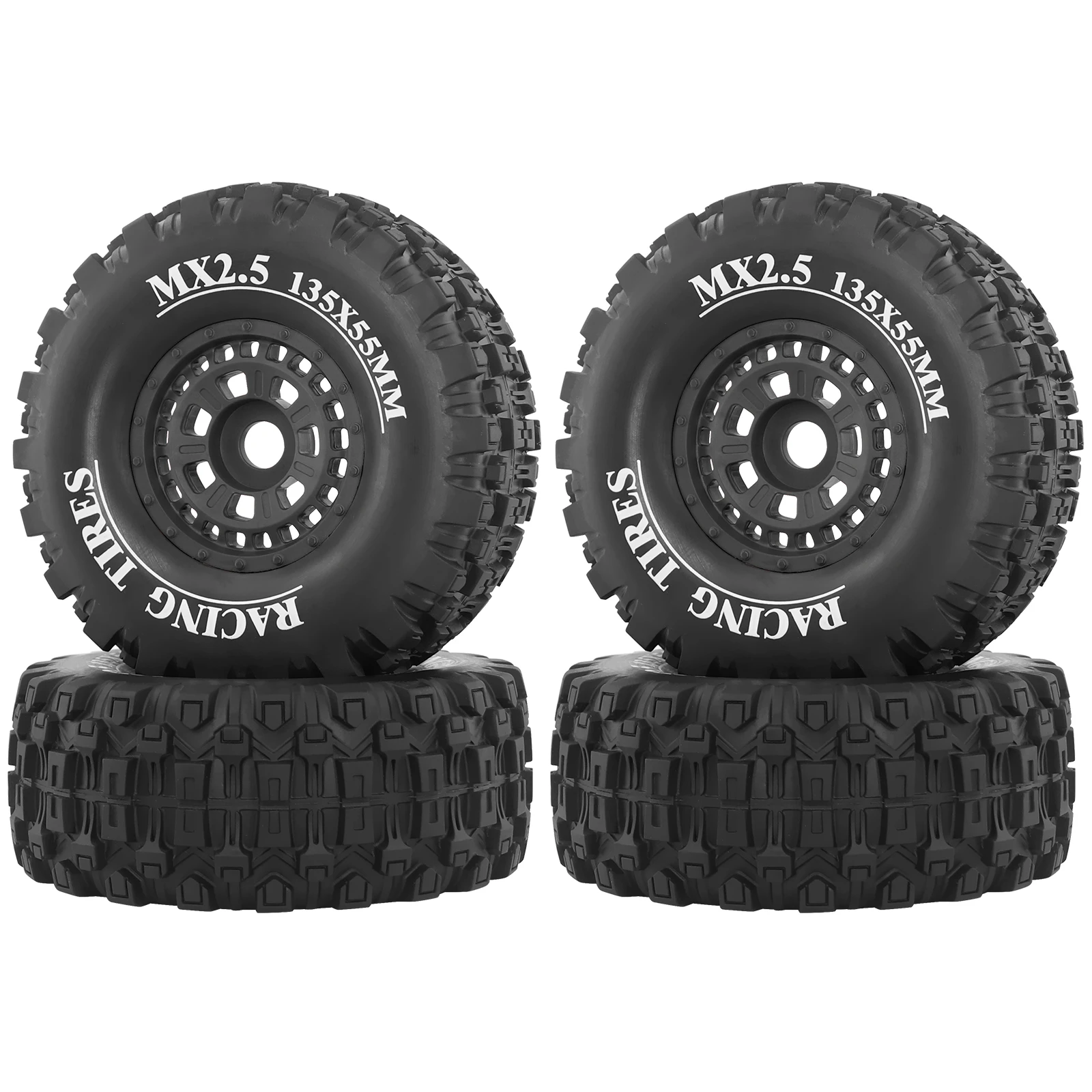 

Комплект из 4 шин OGRC MX2.5 для радиоуправляемых моделей 1/7 и 1/8, с шестигранным креплением 17 мм, размер 135x25 мм, для модернизации радиоуправляемых грузовиков TRAXXAS UDR ARRMA 1/7 1/8 Mojave