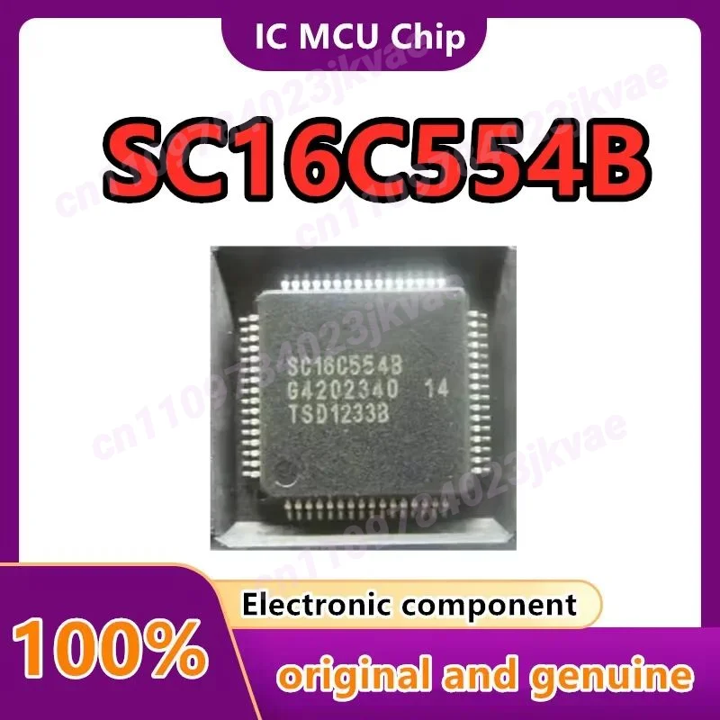5PCS/LOT SC16C554B SC16C554 QFP64 Micro controller chip brand