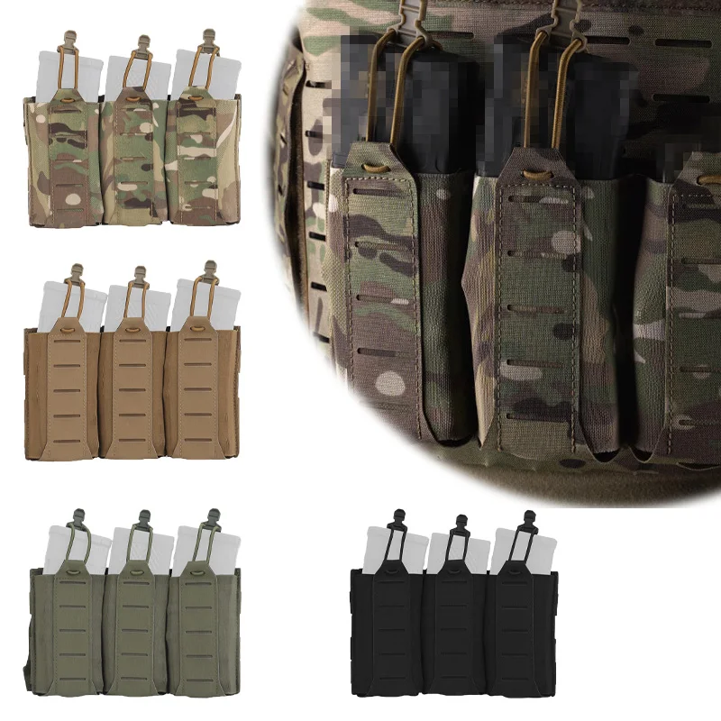 

OPHIDIAN 5,56/7,62 Сумка для хранения журналов molle Fit Легкий жилет Аксессуар Тройная эластичная функциональная сумка