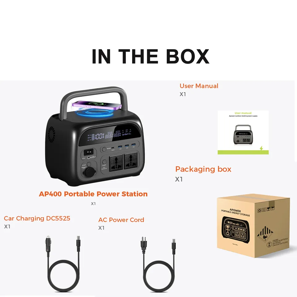  CTOLITY 345.6Wh/2024Wh 640000mAh Generator Portable Mobile Power Station 400W Solar Panels For Outdoor Camping Energy Storage 