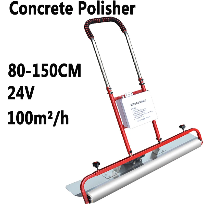 80-150cm 24V Electric Concrete Polisher level Floor Vibration Ruler Mortar Vibrator Screed Concrete Leveling Machine